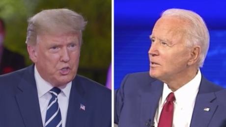 Trump and Biden and America's two, polarized political realities live on prime time