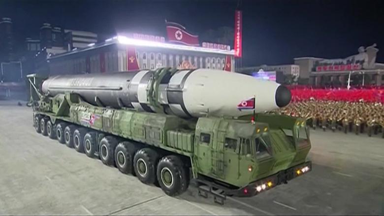 Северная Корея Ким Чен Ын военный парад ракета Hancocks pkg intl ldn vpx_00001030