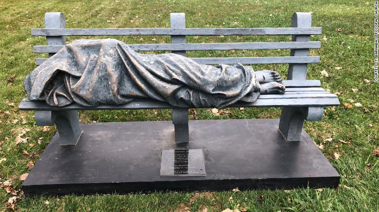 A realistic ‘Homeless Jesus’ statue sparks conversation — and a visit from police