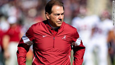 Alabama head coach Nick Saban will be on the sidelines for Saturday night&#39;s pivotal game.