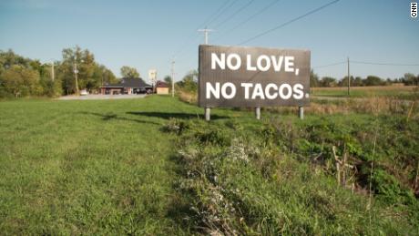 &quot;No Love, No Tacos&quot; is the accidental slogan of a Mexican restaurant in Iowa after a social media post by its owner went viral.