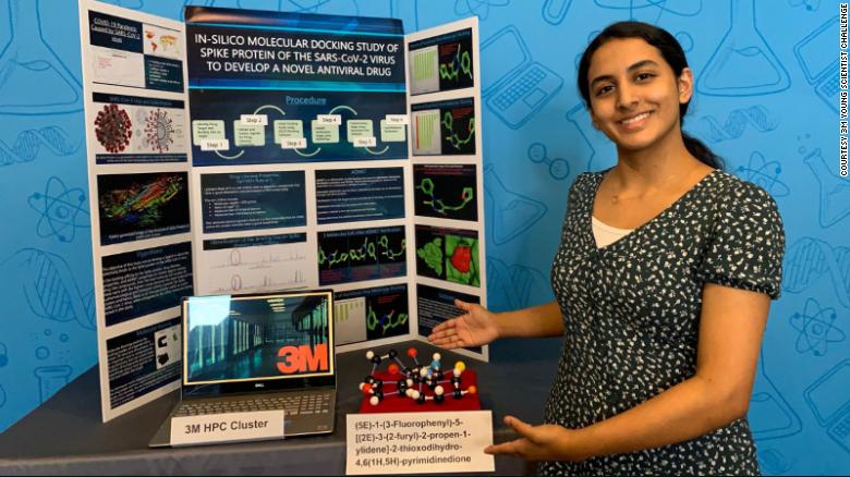 Anika Chebrolu, 14, won the 2020 3M Young Scientist Challenge.