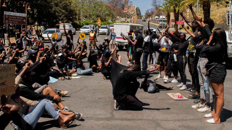 Anti-femicide protesters call for a state of emergency in Namibia