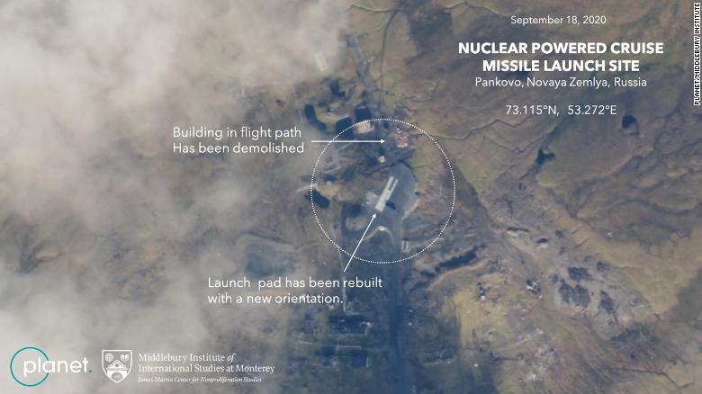 Satellite images indicate Russia is preparing to resume testing its nuclear-powered cruise missile