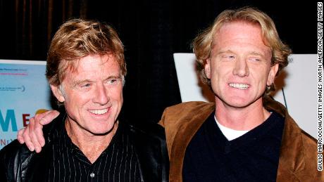 HOLLYWOOD, CA - NOVEMBER 8:  Robert Redford (L) and son James Redford attend the &quot;Spin&quot; screening at the AFI Fest on November 8, 2003 in Hollywood, California.  (Photo by Giulio Marcocchi /Getty Images)