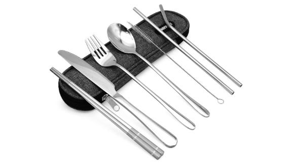 Annvchi Travel Camping Cutlery Set