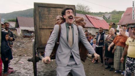 Sacha Baron Cohen in 'Borat Subsequent Moviefilm' (Courtesy of Amazon Studios).