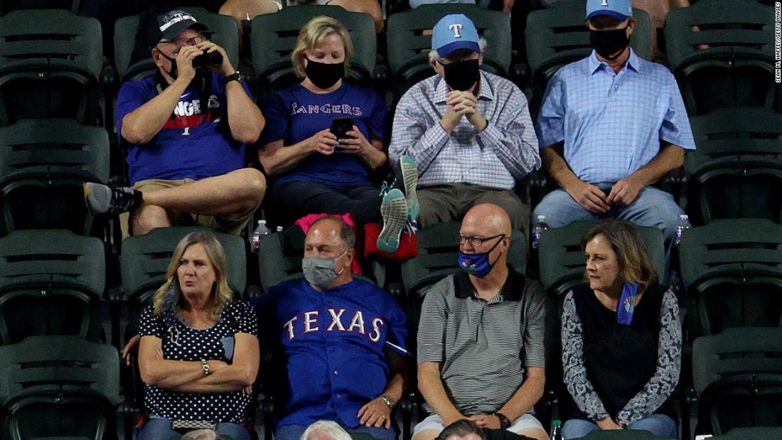 Fans attend Game 1 of the World Series. The MLB sold a limited number of tickets for the series.