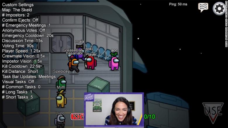 Alexandria Ocasio-Cortez live streamed a video game on Twitch while encouraging viewers to vote.