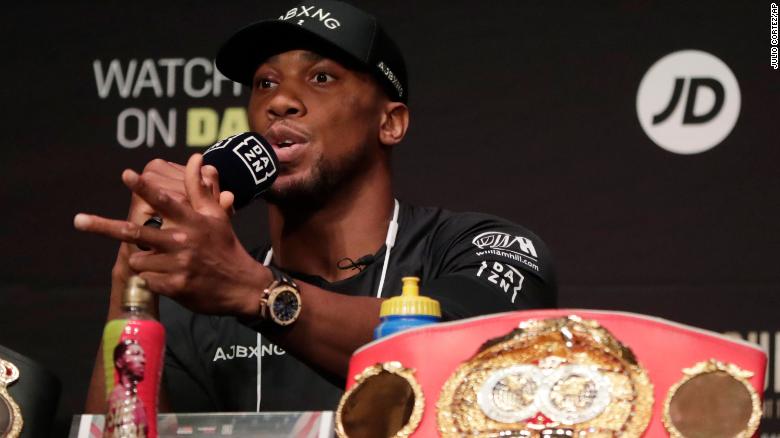 British boxer Anthony Joshua had a message of support for protesters.