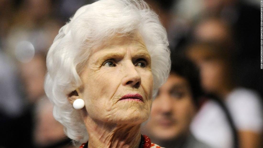 &lt;a href=&quot;https://www.cnn.com/2020/10/12/politics/roberta-mccain-dies/index.html&quot; target=&quot;_blank&quot;&gt;Roberta McCain&lt;/a&gt;, the mother of the late Sen. John McCain, died October 12 at the age of 108. The McCain matriarch was a frequent presence on the campaign trail when her son sought the presidency in 2008.