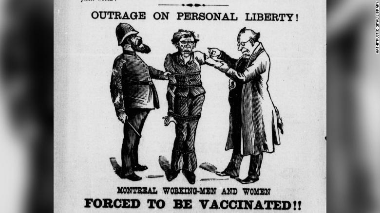 Covid-19 anti-vaxxers use century-old arguments