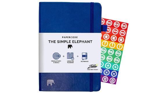 Simple Elephant Undated Planner 2021-2022