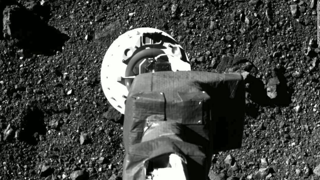 On October 21, NASA released images captured by cameras on the OSIRIS-REx spacecraft showing its successful and historic touchdown on the asteroid Bennu.