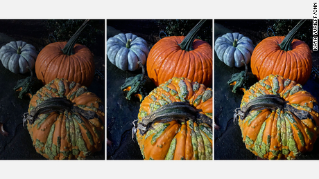 Photos taken at night by the iPhone XR, iPhone 12 and iPhone 12 Pro, from left to right.
