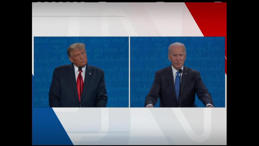 Joe Biden, en el último debate presidencial Cualquier país que