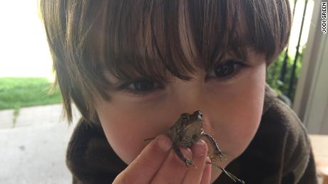 Noah&#39;s mom says, &quot;He loves all the small creatures that he finds and worries that the snakes might get hungry but can&#39;t bear the thought of the frogs getting eaten.&quot;