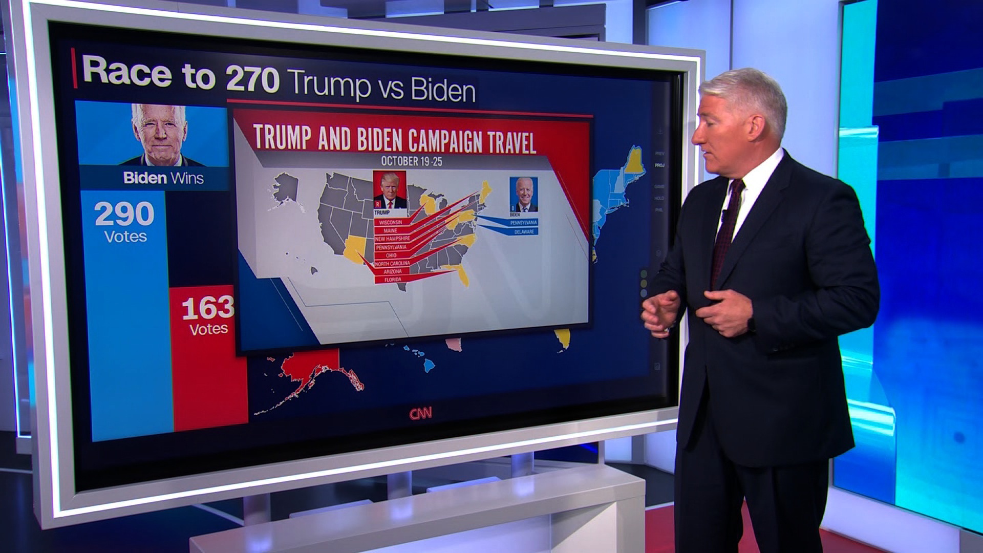 Cnn Race To 270 Electoral Map Outlook: This State Could Be A 'Game Over' Win For Biden - Cnn  Video