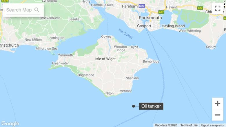 UK police responding to ‘ongoing incident’ on board tanker off Isle of Wight