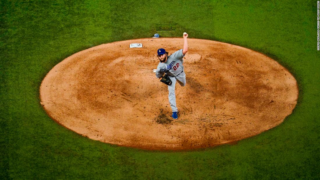 Dodgers pitching ace Clayton Kershaw was the starting pitcher against the Rays in Game 5 and earned his second win of the Series. 
