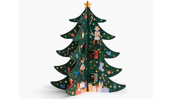Calendario de adviento del árbol de navidad