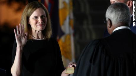 Amy Coney Barrett joins the Supreme Court at an unprecedented speed