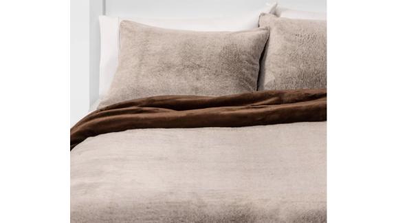 Threshold Faux Fur Comforter & Sham Set