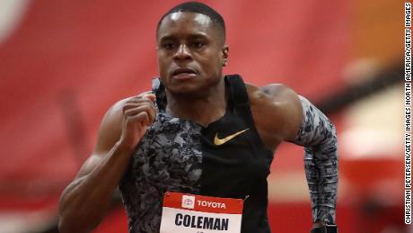 Christian Coleman has been banned for two years by the AIU. 