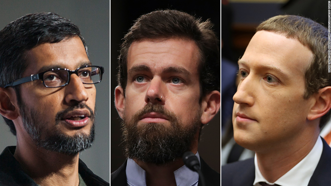 CEOs of Facebook, Twitter and Google testify before Congress about disinformation