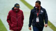 The Washington Football Team president Jason Wright (right) is the first and only Black president of an NFL organization.