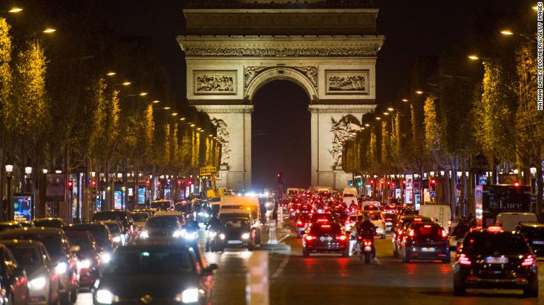 Vast traffic jams stretch in and out of Paris on eve of lockdown