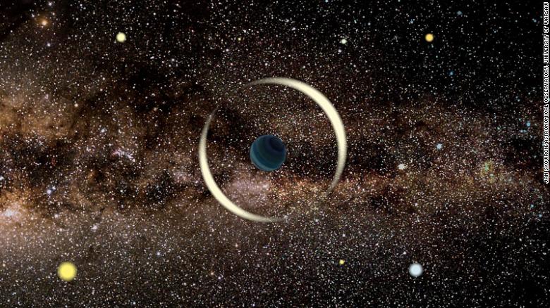 This is an artist&#39;s impression of a free-floating rogue planet being detected in our Milky Way galaxy using a technique called microlensing. Microlensing occurs when an object in space can warp space-time.
