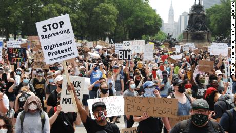 Philadelphians attended large rallies in June to demand justice for George Floyd.