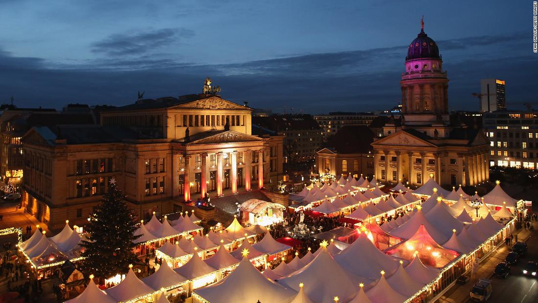 &lt;strong&gt;Gendarmenmarkt, Germany: &lt;/strong&gt;Based between the Franzosischer Dom and Deutscher Dom,  Gendarmenmarkt is a maze of wooden huts with Bratwurst, mulled wine and ginger bread for sale, along with unique Christmas gifts.
