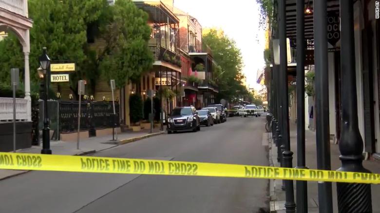 A New Orleans police officer on patrol in the French Quarter was shot in the face by a pedicab passenger, superintendent says
