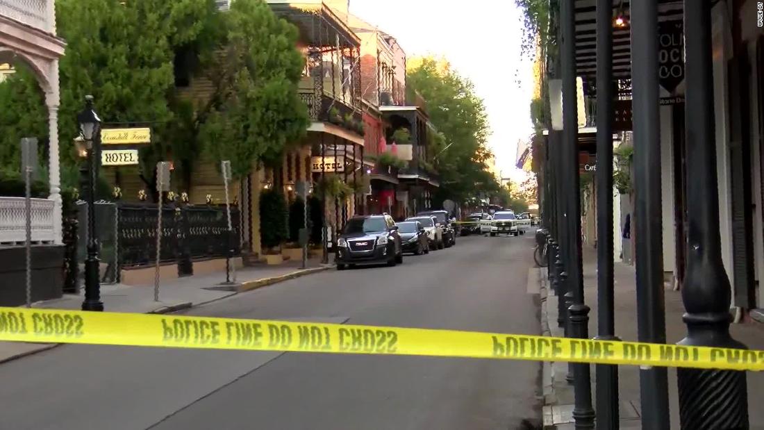 A New Orleans police officer was shot by a pedicab passenger, police say