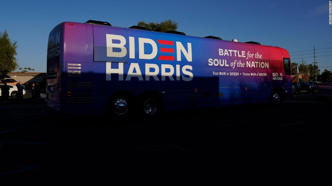 Biden campaign cancels Texas event after Trump supporters round up bus in interstate
