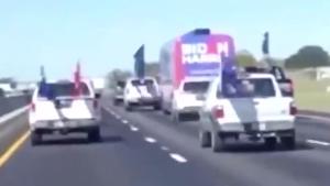 A campaign bus for Joe Biden traveling from San Antonio to Austin, Texas, was surrounded by multiple vehicles with Trump signs that attempted to slow down the bus and run it off the road, a Biden campaign official told CNN.