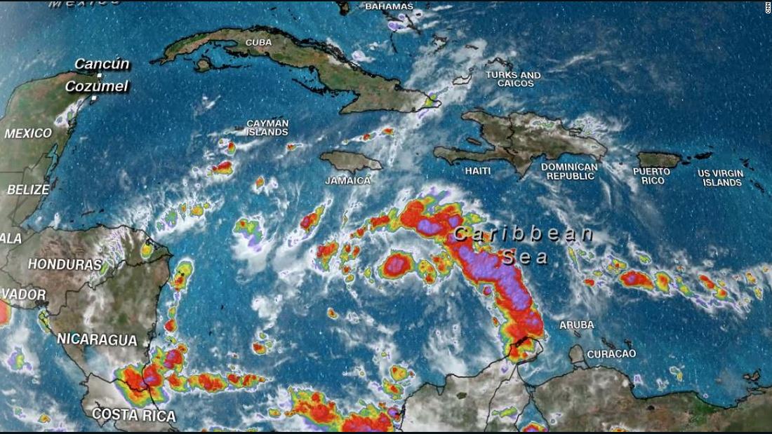 Tropical cyclone Eta forms in the Caribbean and joins a season named storms
