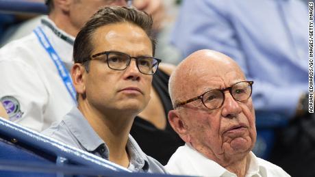 NEW YORK, NY - SEPTEMBER 05: Lachlan Murdoch and Rupert Murdoch at Day 10 of the US Open held at the USTA Tennis Center on September 5, 2018 in New York City. (Photo by Adrian Edwards/GC Images)