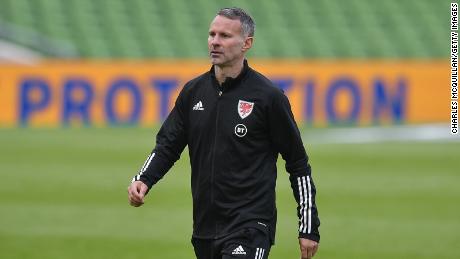 Giggs looks on after the UEFA Nations League group stage match against Republic of Ireland.