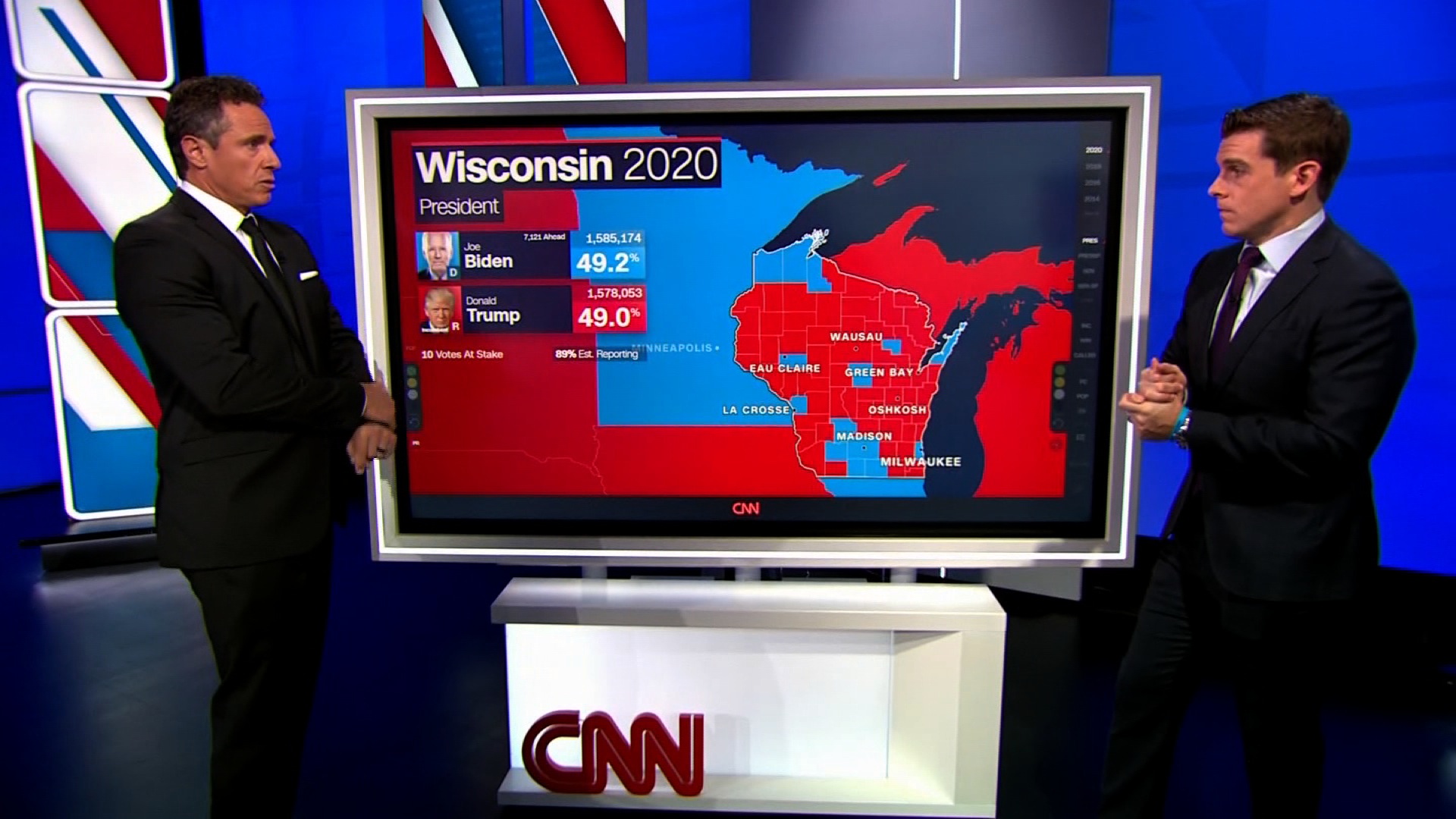 Cnn Race To 270 Wisconsin Election: Biden Edges Over Trump For Wisconsin's 10 Electoral  Votes - Cnn Video