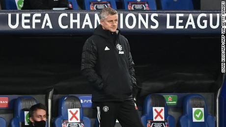 Ole Gunnar Solskjaer looks on in dismay as United suffers a shock defeat.