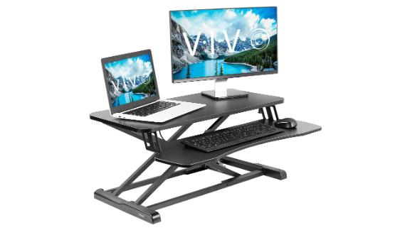 Vivo Height Adjustable 32-inch Standing Desk Converter 