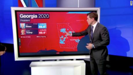 2020 Us Election Biden Edges Ahead Of Trump In Battleground State Of Georgia Cnn Video