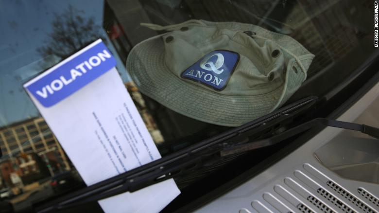 A hat with the QAnon logo was found in the Hummer, Philadelphia District Attorney Larry Krasner said.