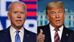 Biden and Trump watch results as country awaits a winner