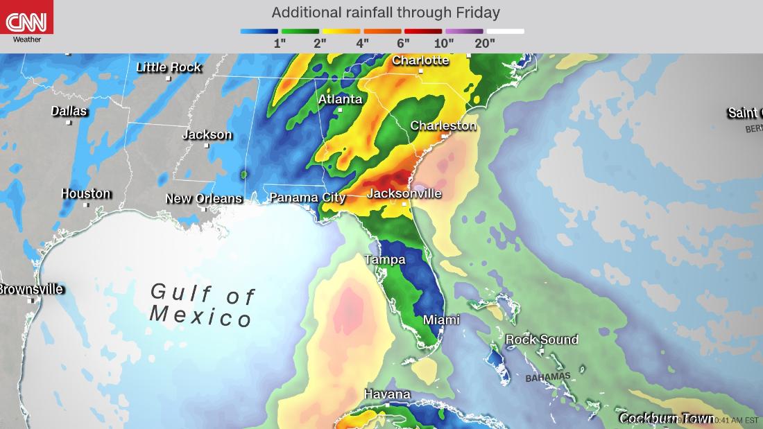 Tropical Storm Eta forecast: Tropical Storm Eta bringing flash flooding ...