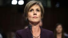 Former acting US Attorney General Sally Yates testifies before the Senate Judiciary Committee&#39;s Subcommittee on Crime and Terrorism on May 8, 2017, in Washington, DC. 
