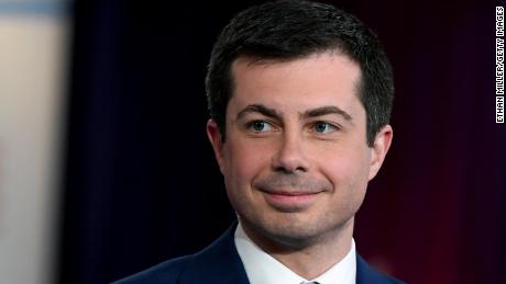 Former South Bend, Indiana, Mayor Pete Buttigieg, a Democratic presidential candidate, after the Democratic presidential primary debate on February 19, 2020, in Las Vegas, Nevada. 